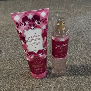 Bath & Body Works 💗Gingham Gorgeous💗Moisturizing Body Wash & Fragrance Mist